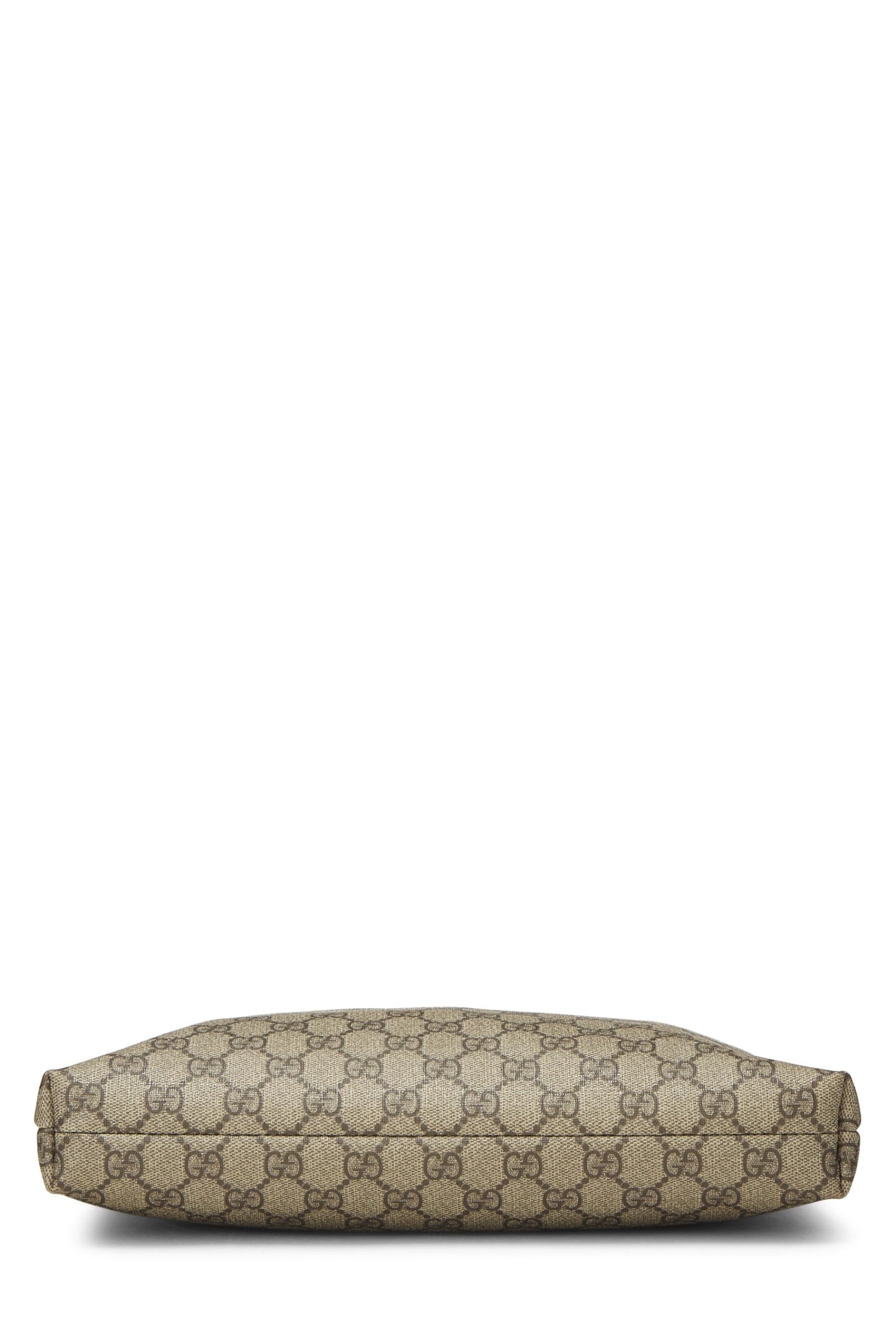 Gucci, Brown Original GG Supreme Canvas Zip Flat Messenger, Brown