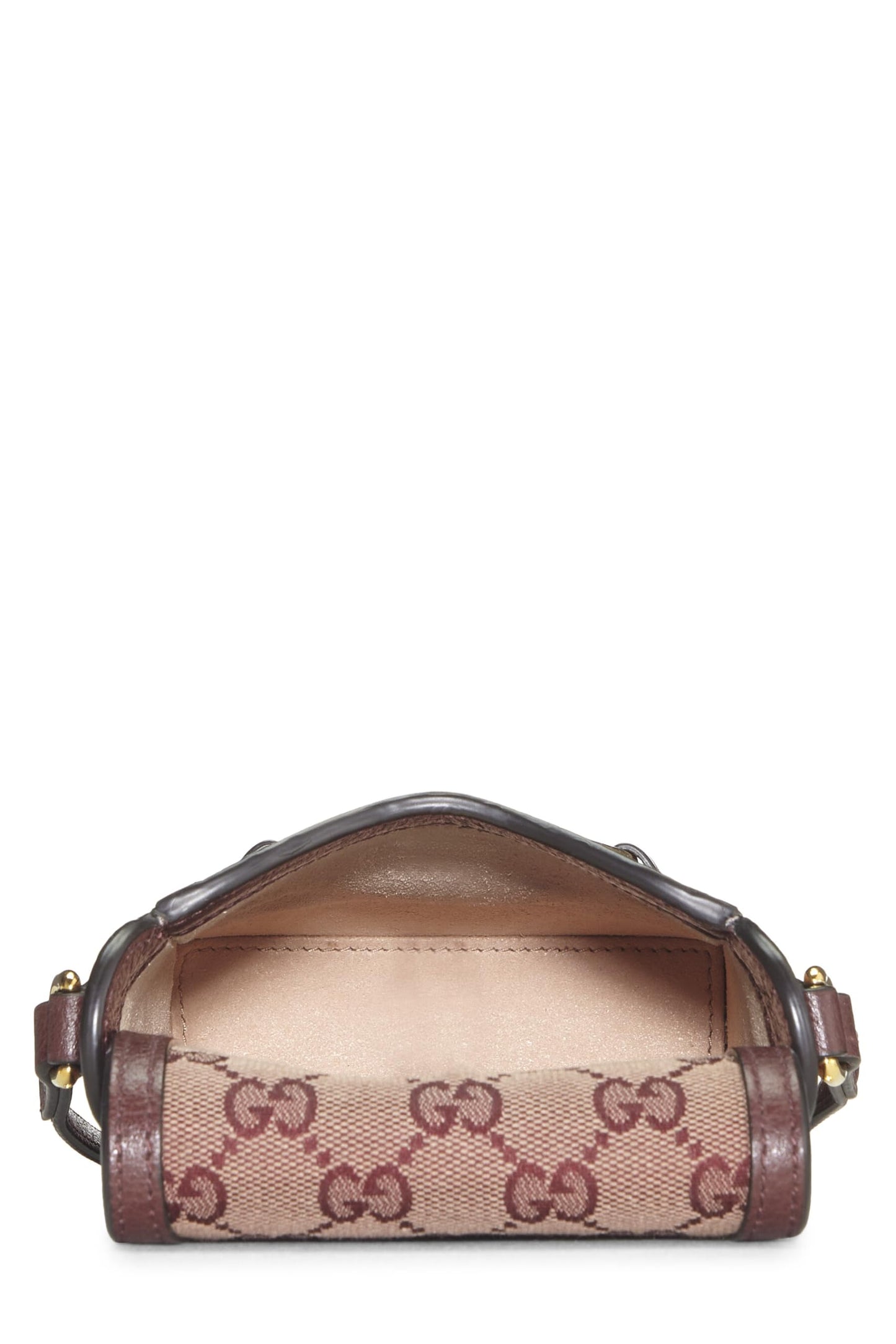 Gucci, Burgundy Original GG Canvas Horsebit Crossbody, Burgundy