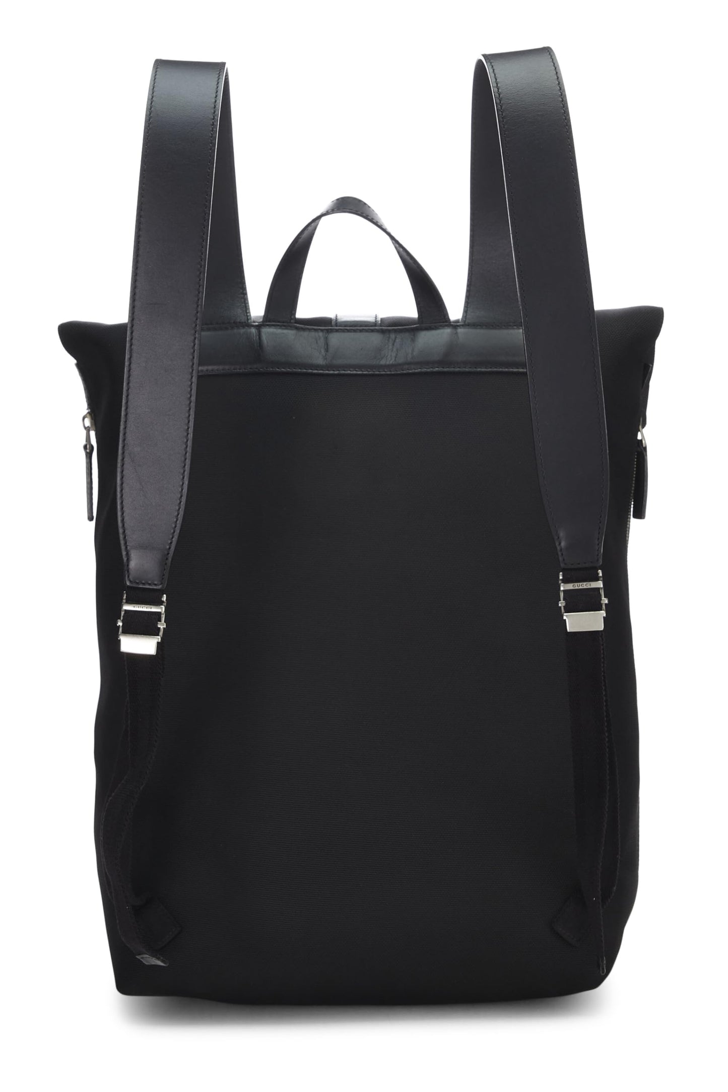 Gucci, Black Techno Canvas Web Backpack, Black