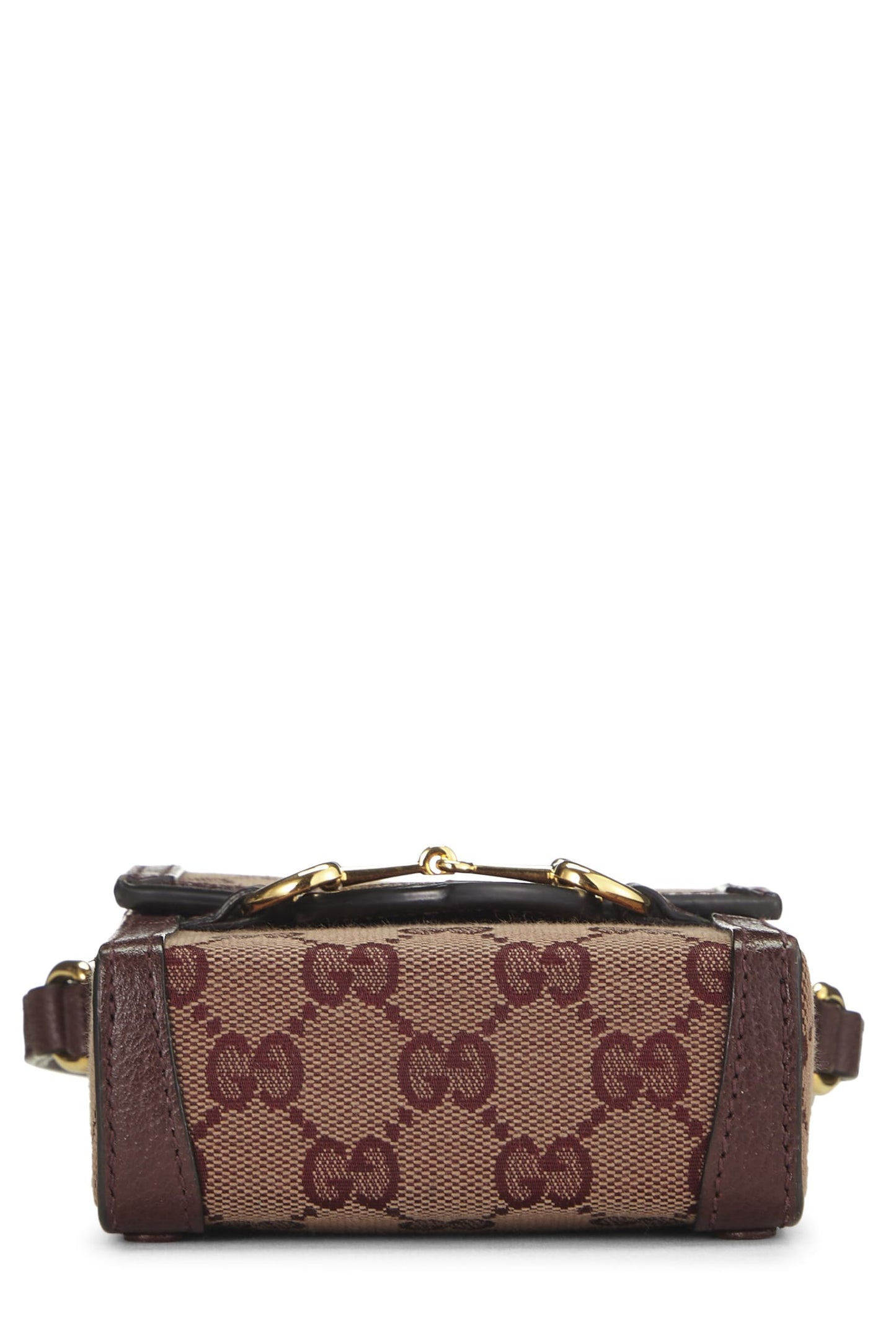 Gucci, Burgundy Original GG Canvas Horsebit Crossbody, Burgundy