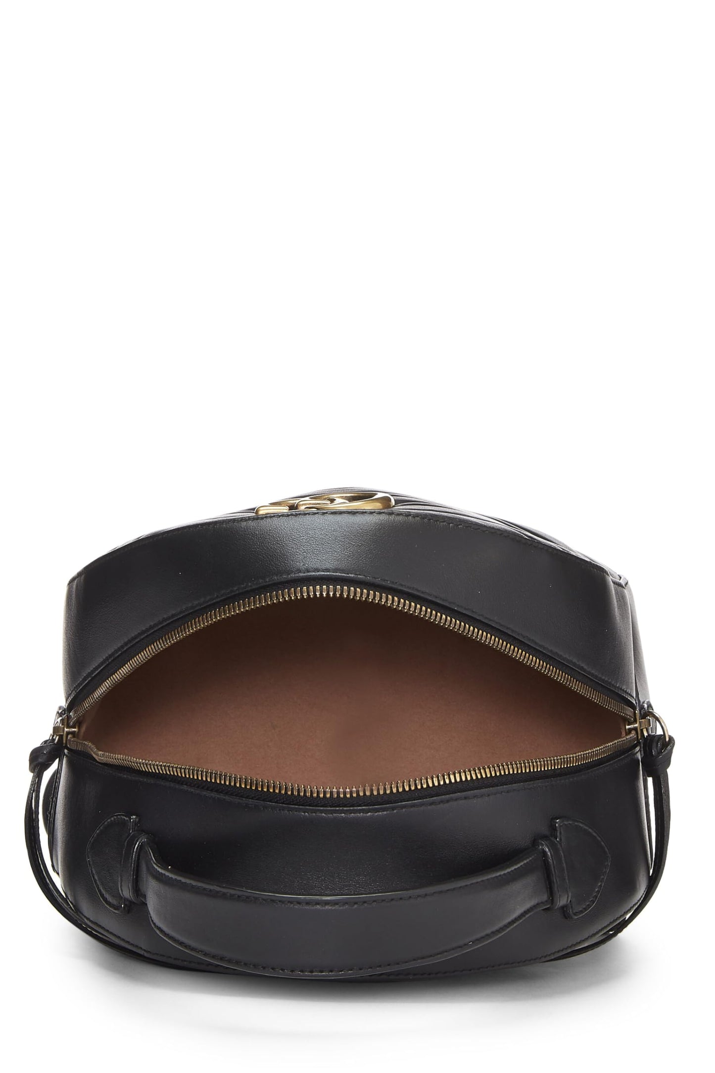 Gucci, Black Leather GG Marmont Backpack, Black