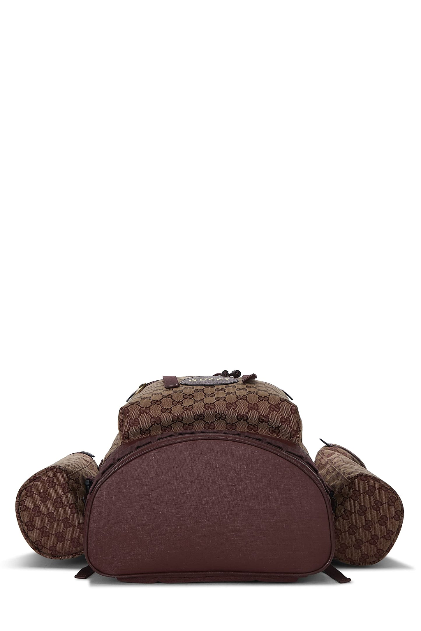 Gucci, Burgundy GG Canvas Alpina Trekking Backpack, Burgundy