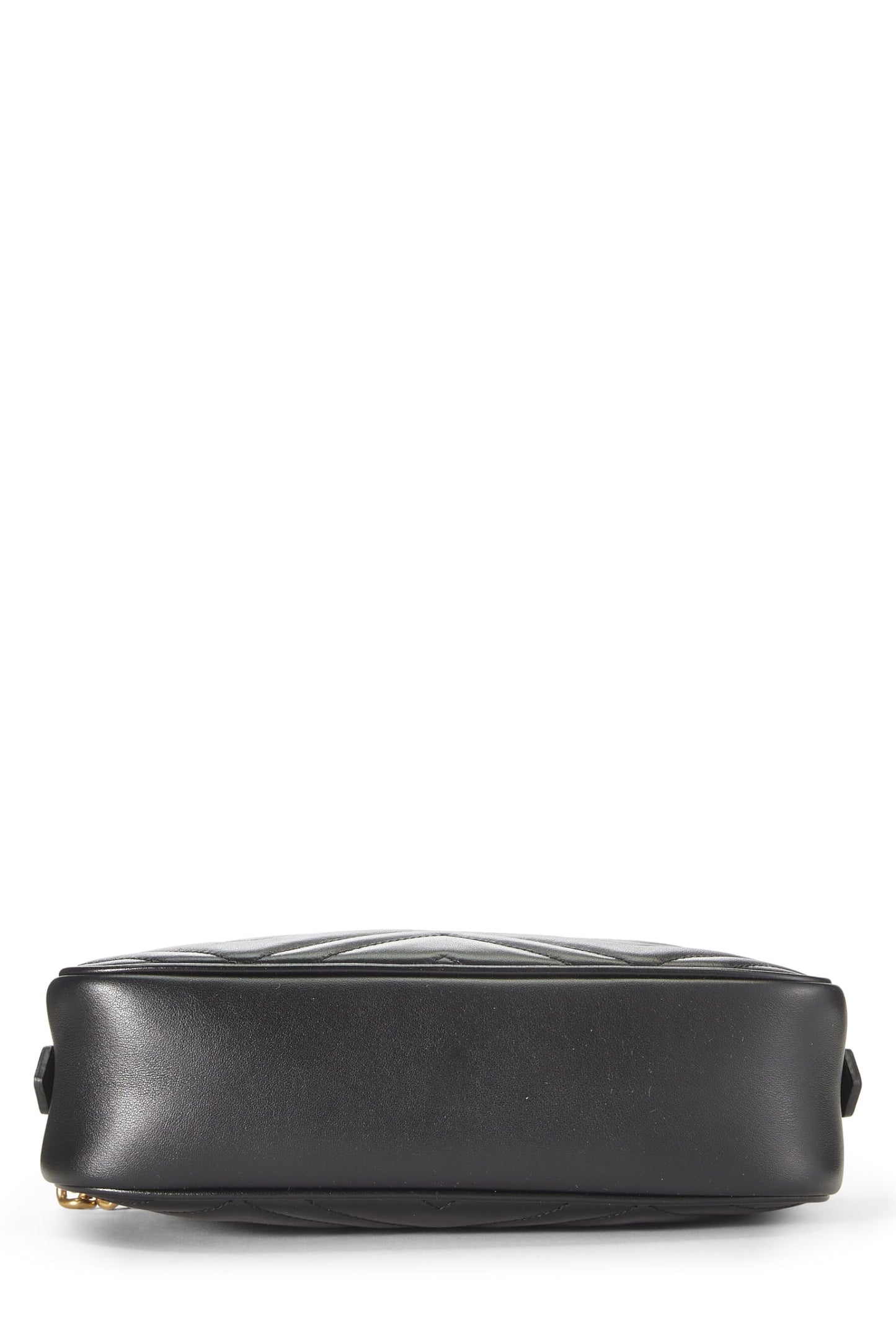 Gucci, Black Leather GG Marmont Crossbody Small, Black