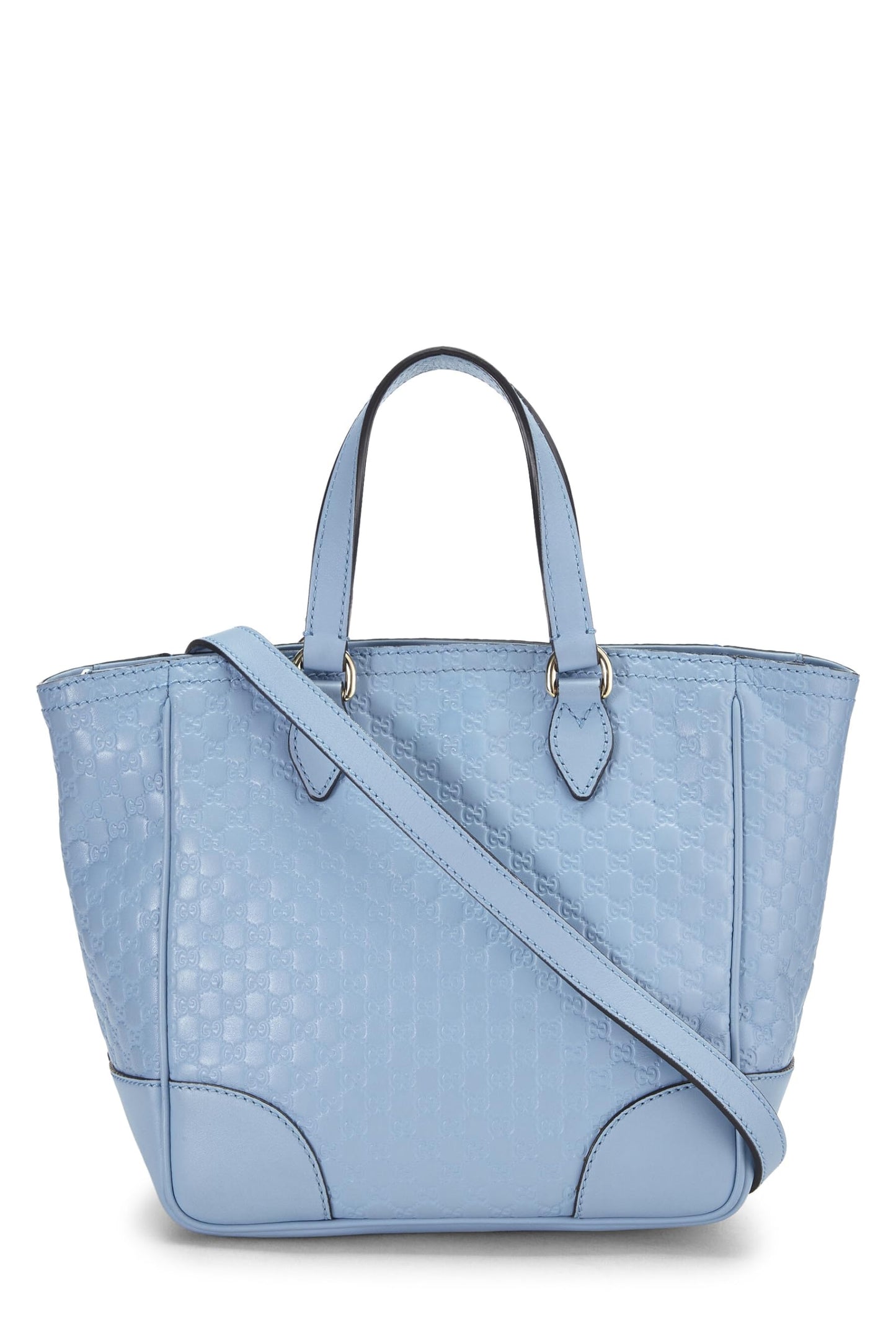 Gucci, Blue Microguccissima Leather Bree Top Handle Small, Blue