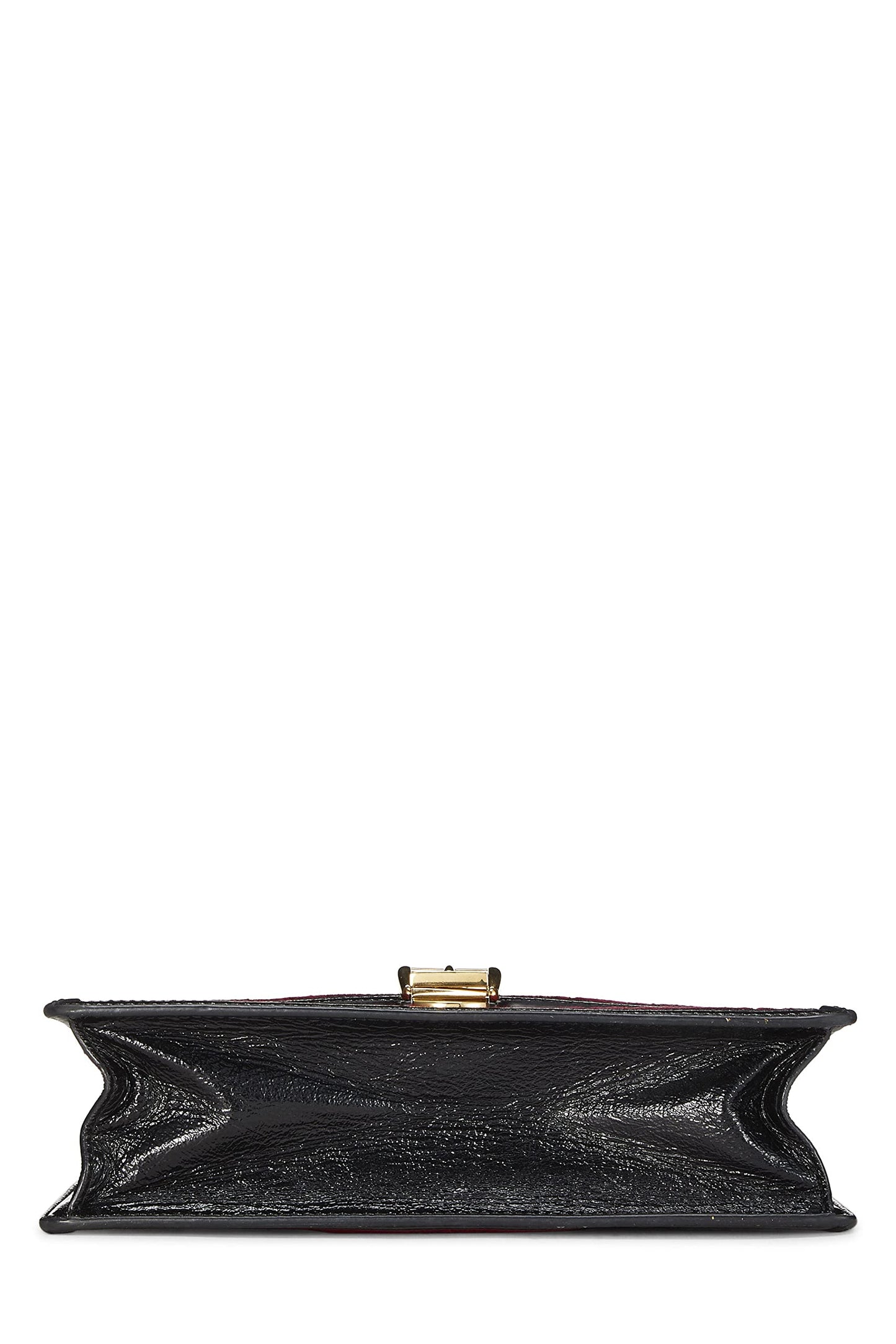 Gucci, Burgundy Velvet Sylvie Shoulder Bag, Burgundy