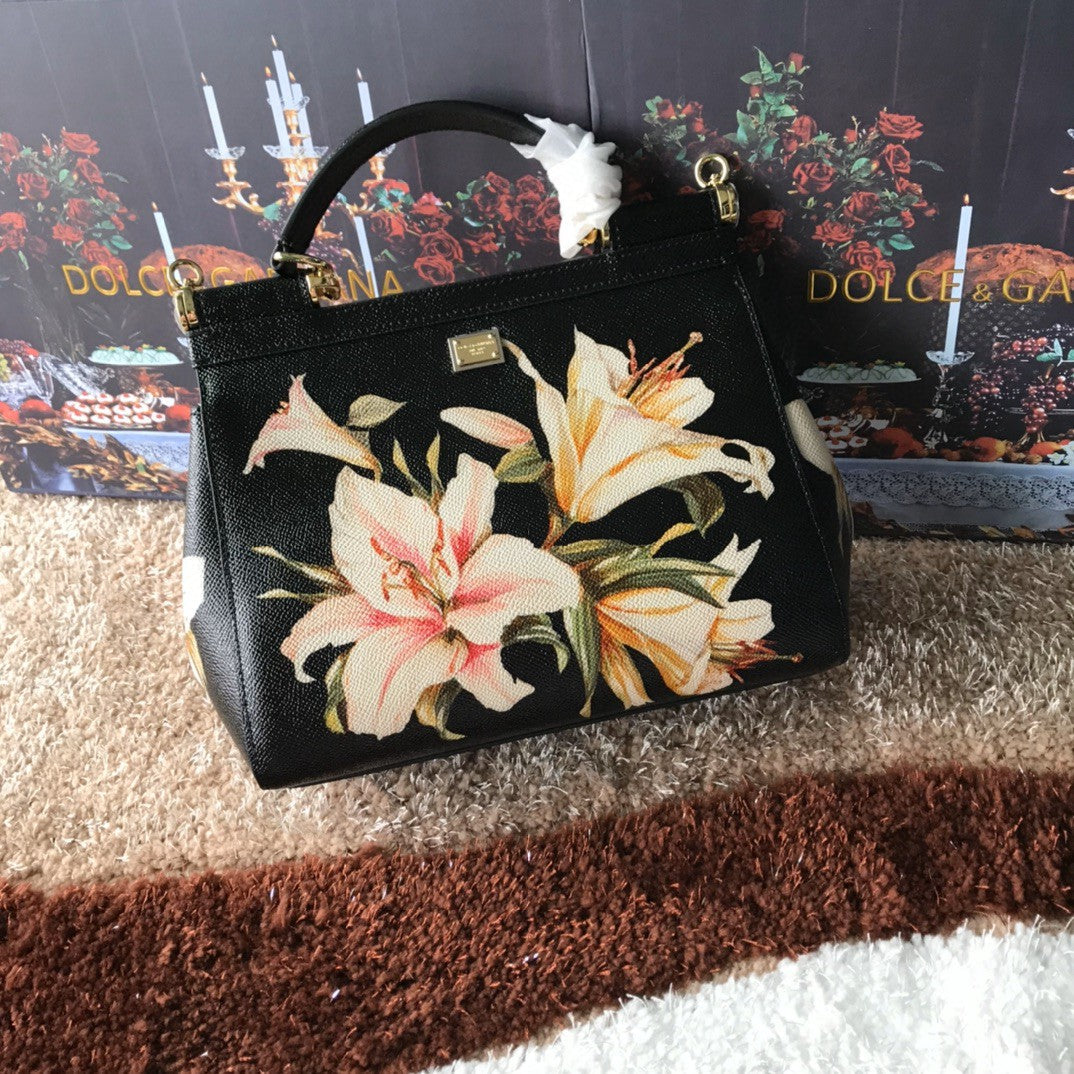 Top Quality Medium Sicily Handbag Unique Print Motifs Muticolour For Women 10.2in/26cm Top Quality