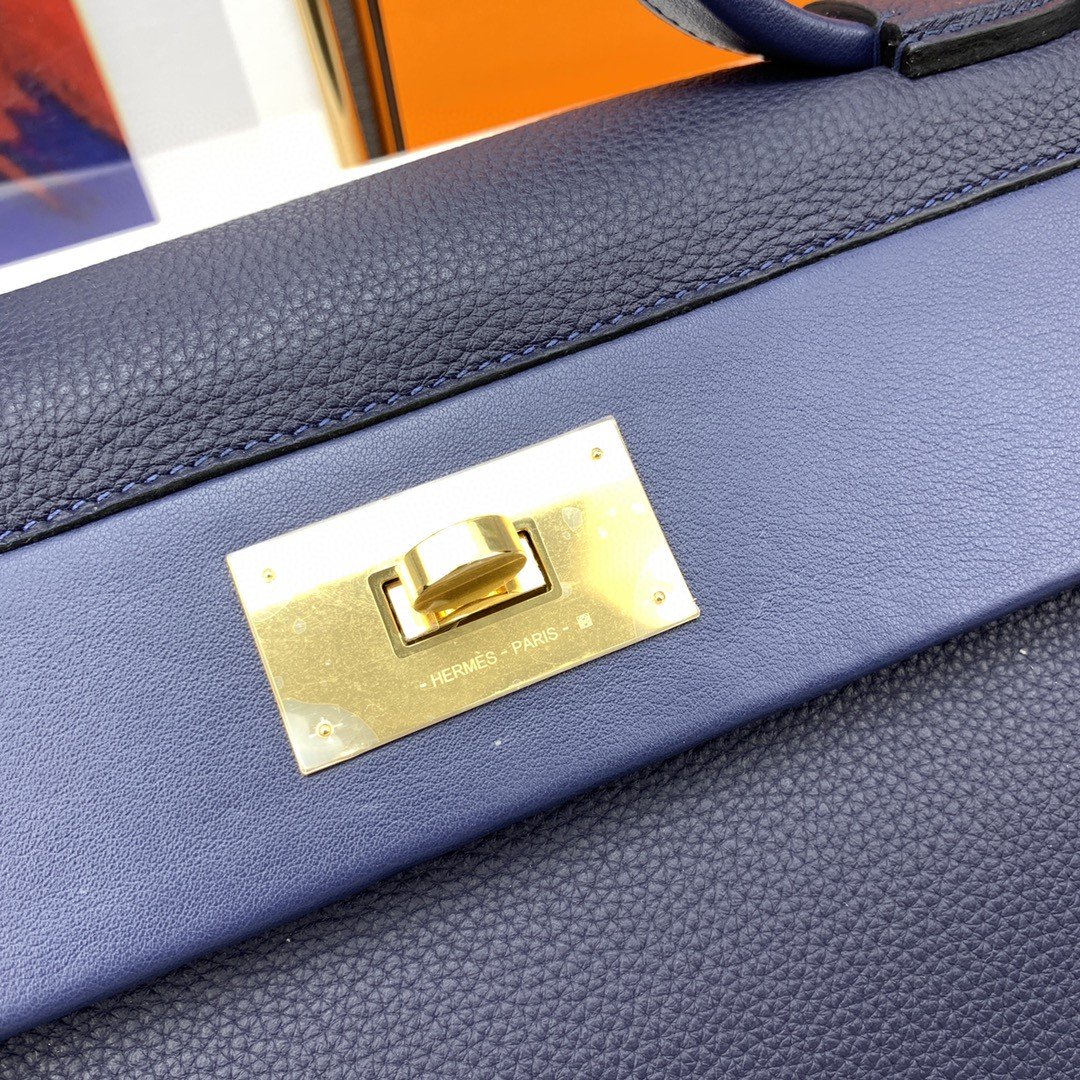 Top Quality 24/24 Evercolor Swift Navy Blue For Women, Handbags, Shoulder Bag 11.4in/29cm