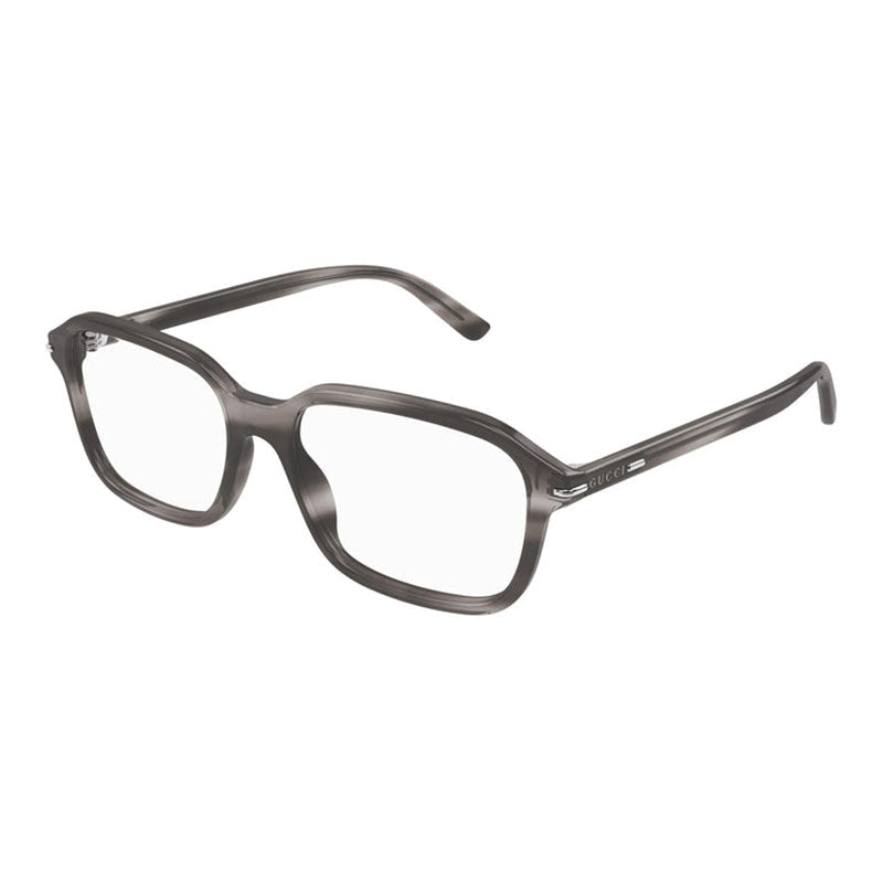 Gucci Eyeglasses Square Full Rim, Black Frame and Clear Demo Lenses Lens GG1446O001