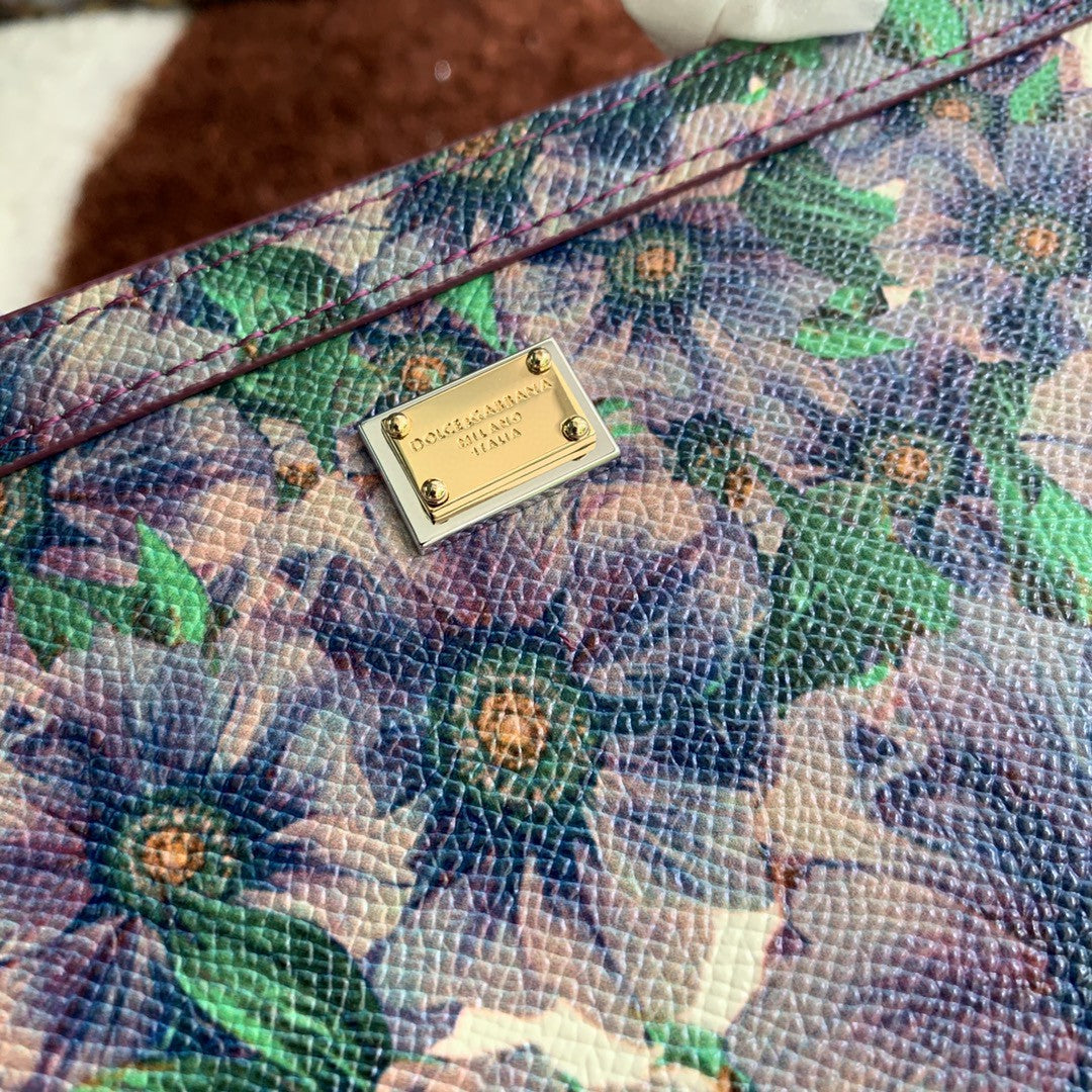 Top Quality MeTop Qualityum Sicily Handbag Unique Print Motifs Muticolour For Women 10.2in/26cm Top Quality