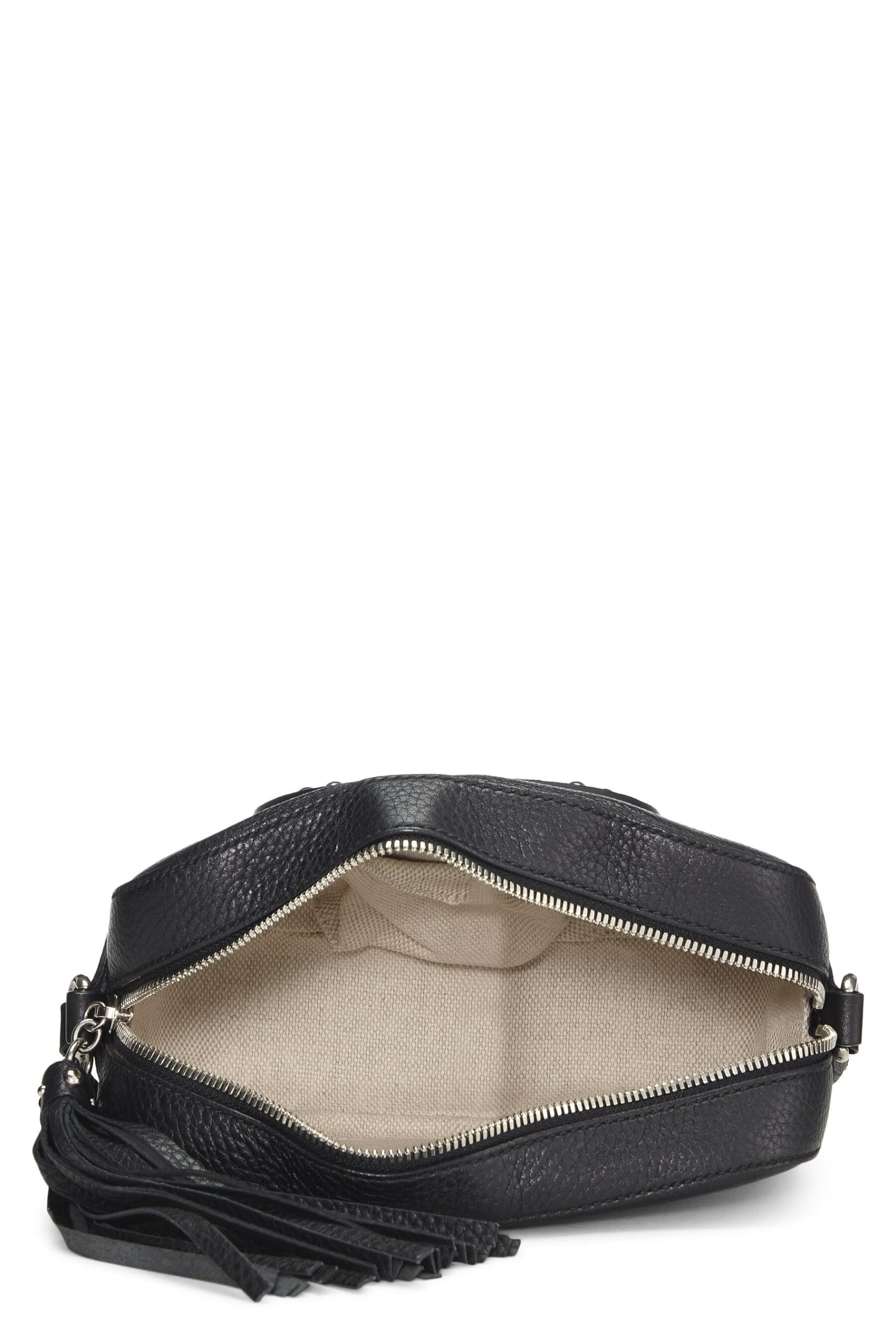 Gucci, Black Grained Leather Studded Soho Disco, Black