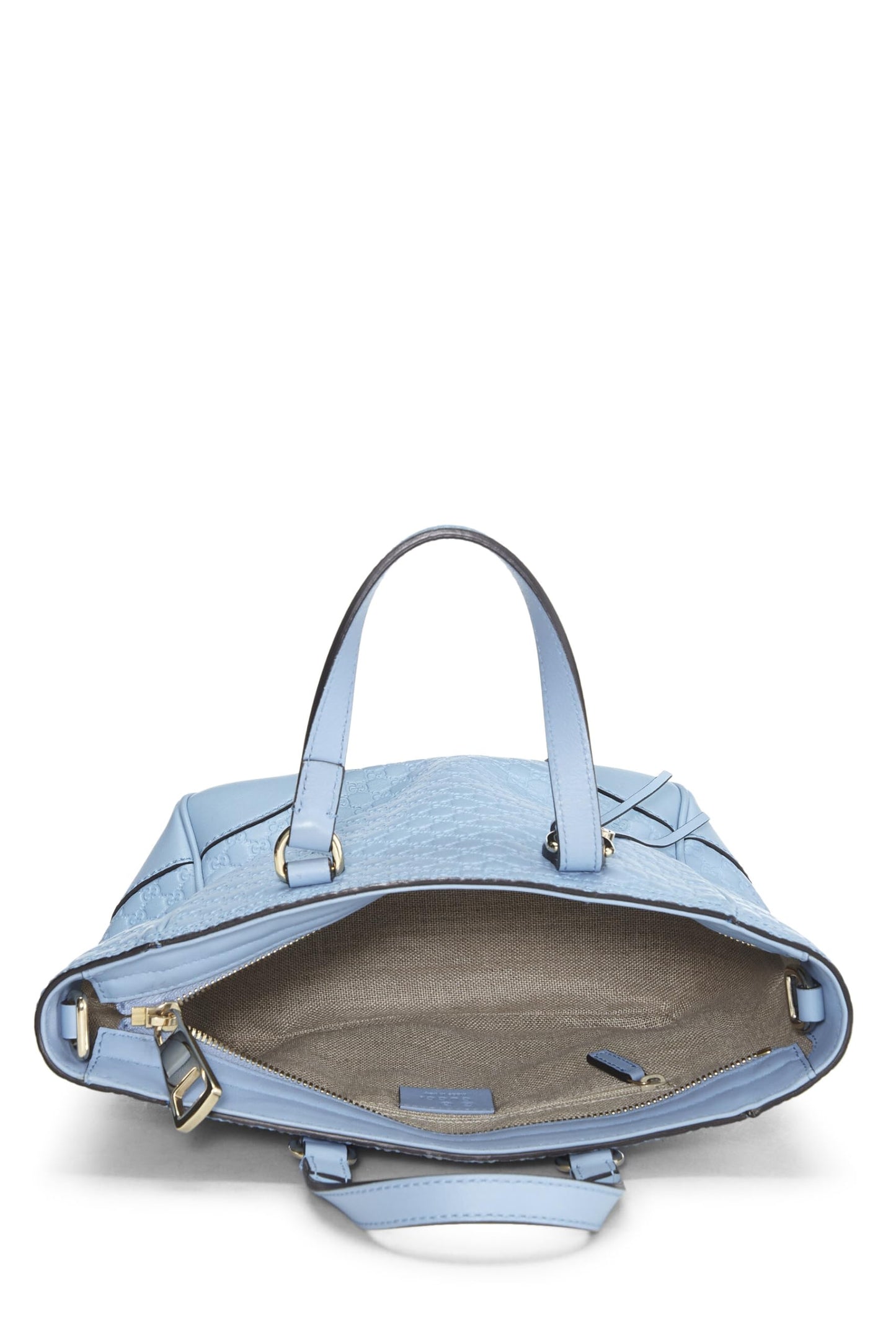 Gucci, Blue Microguccissima Leather Bree Top Handle Small, Blue