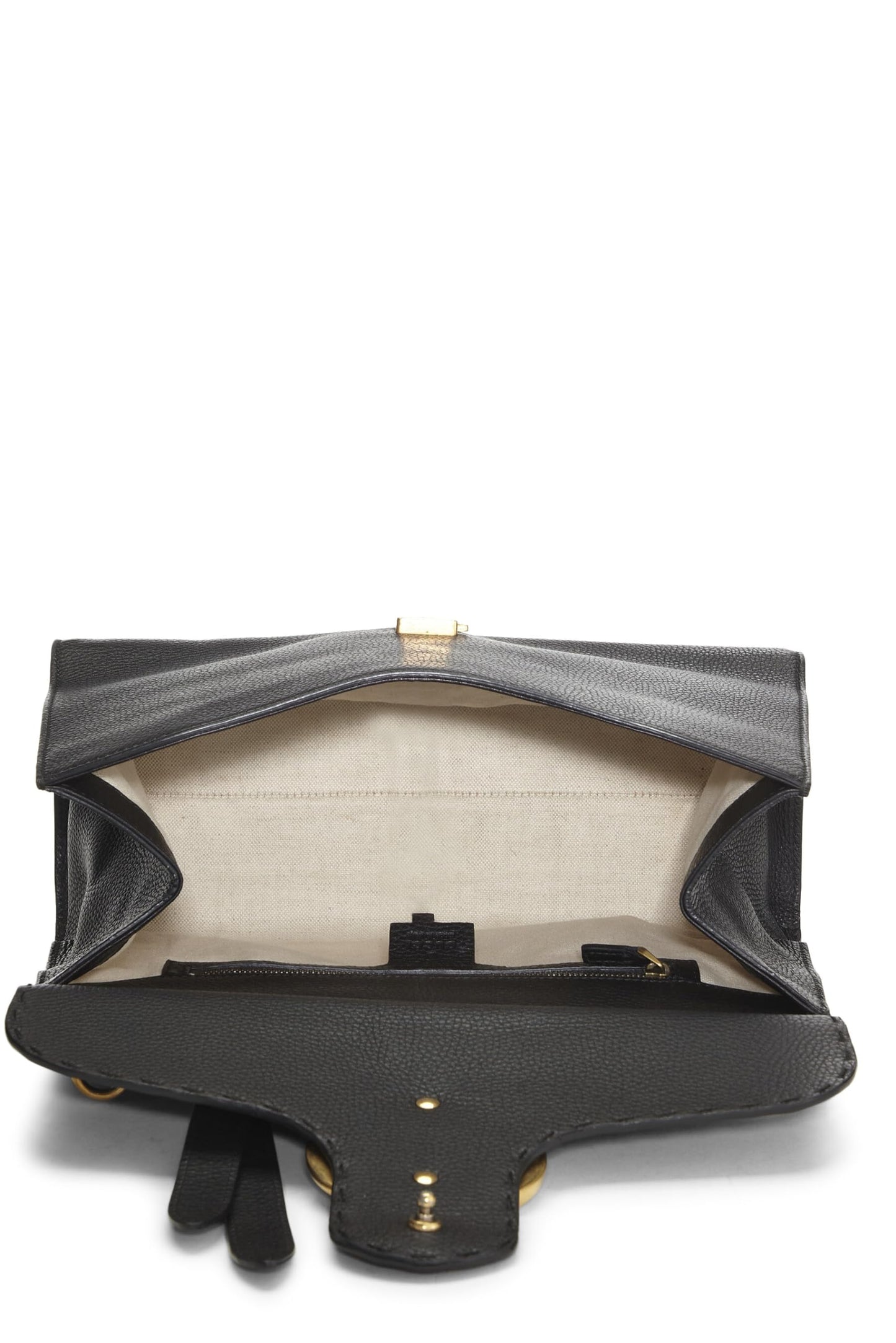 Gucci, Black Leather GG Marmont Top Handle Flap Bag Small, Black