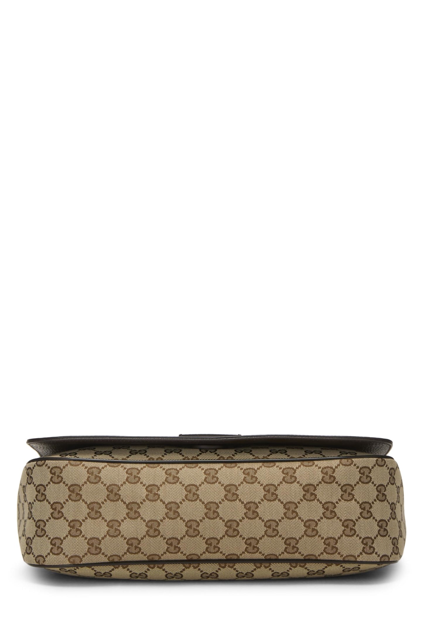 Gucci, Brown Original GG Canvas Magnetic Flap Messenger Bag, Brown