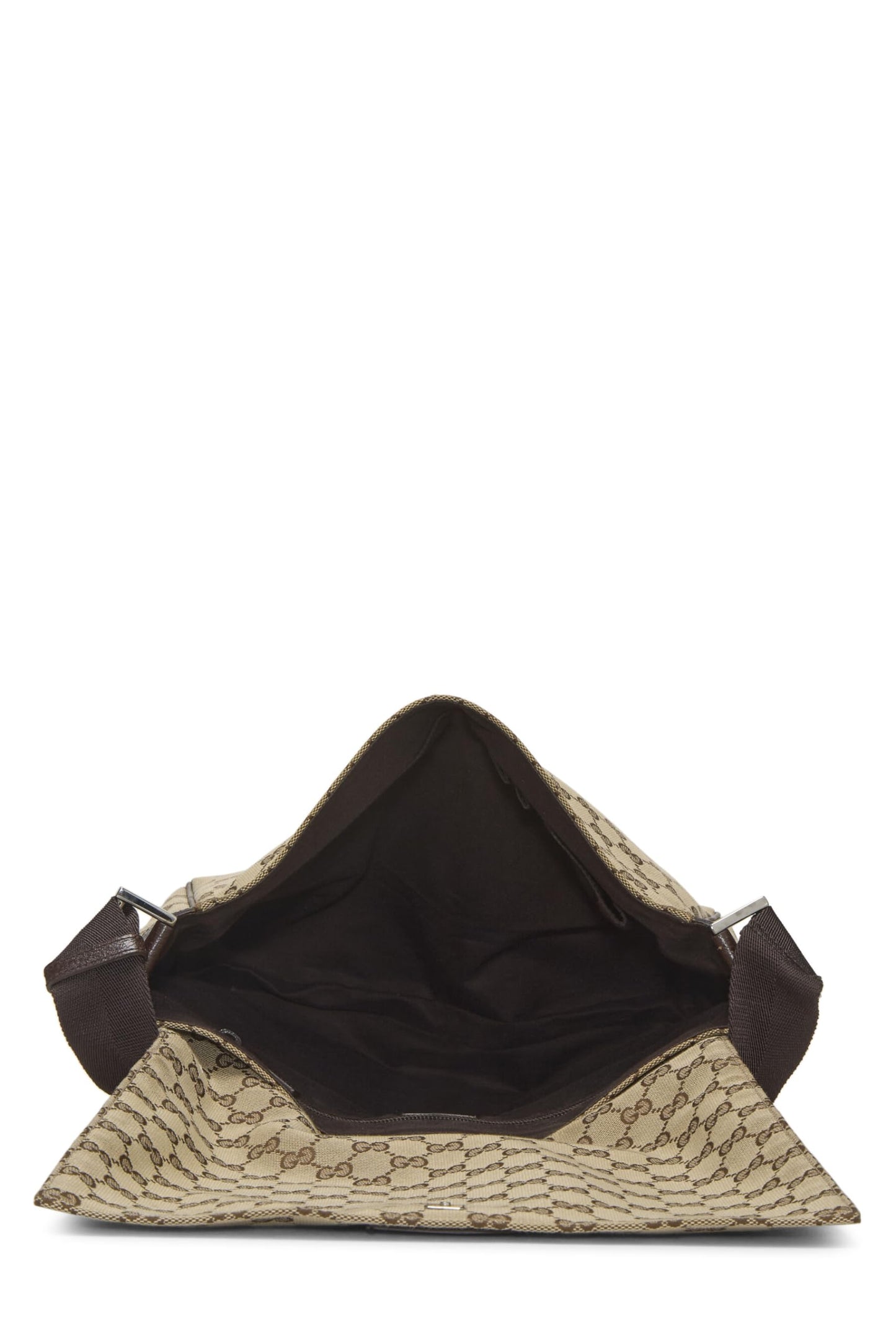 Gucci, Brown Original GG Canvas Flap Messenger, Brown
