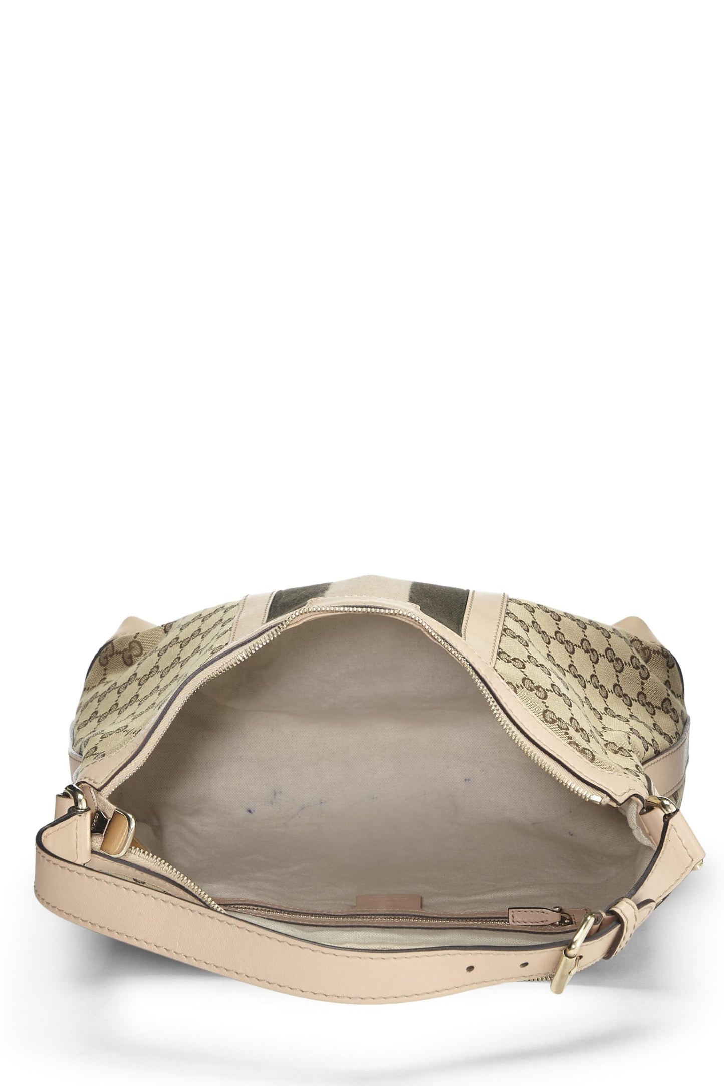Gucci, Original GG Canvas   Web Hobo Medium, Pink