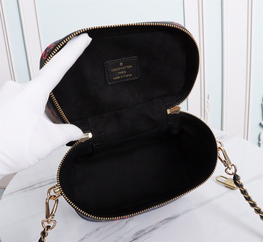 Top Quality Vanity PM Bag Game On Monogram Canvas Black By Nicolas Ghesquiere For Women, Womens Handbags, Shoulder And Crossbody 7.5in/19cm Top Quality M57482