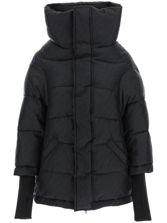 Luxury Balenciaga Trending 2025 Women's Swing Logo Puffer Down Padding Black