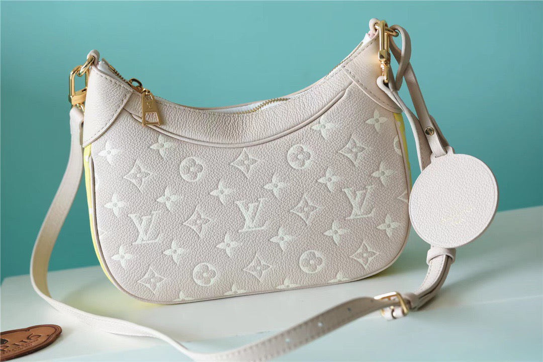 Top Quality Bagatelle BB Monogram Empreinte Beige / Pink / Yellow For Women,  Shoulder And Crossbody Bags 22cm/8.7in Top Quality M46113