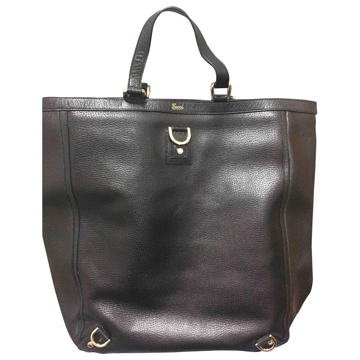 Gucci black leather handbag