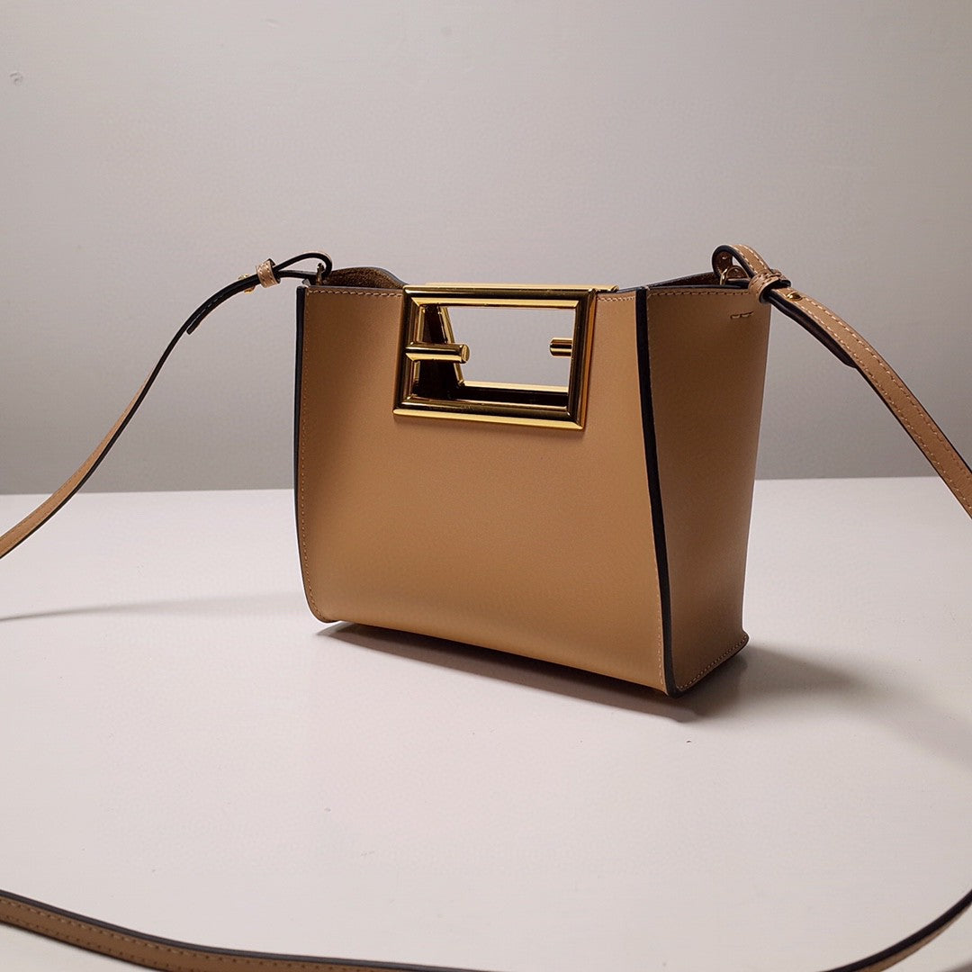 Top QualityTop Quality Way Beige Black Bag For Woman 17.5cm/7in