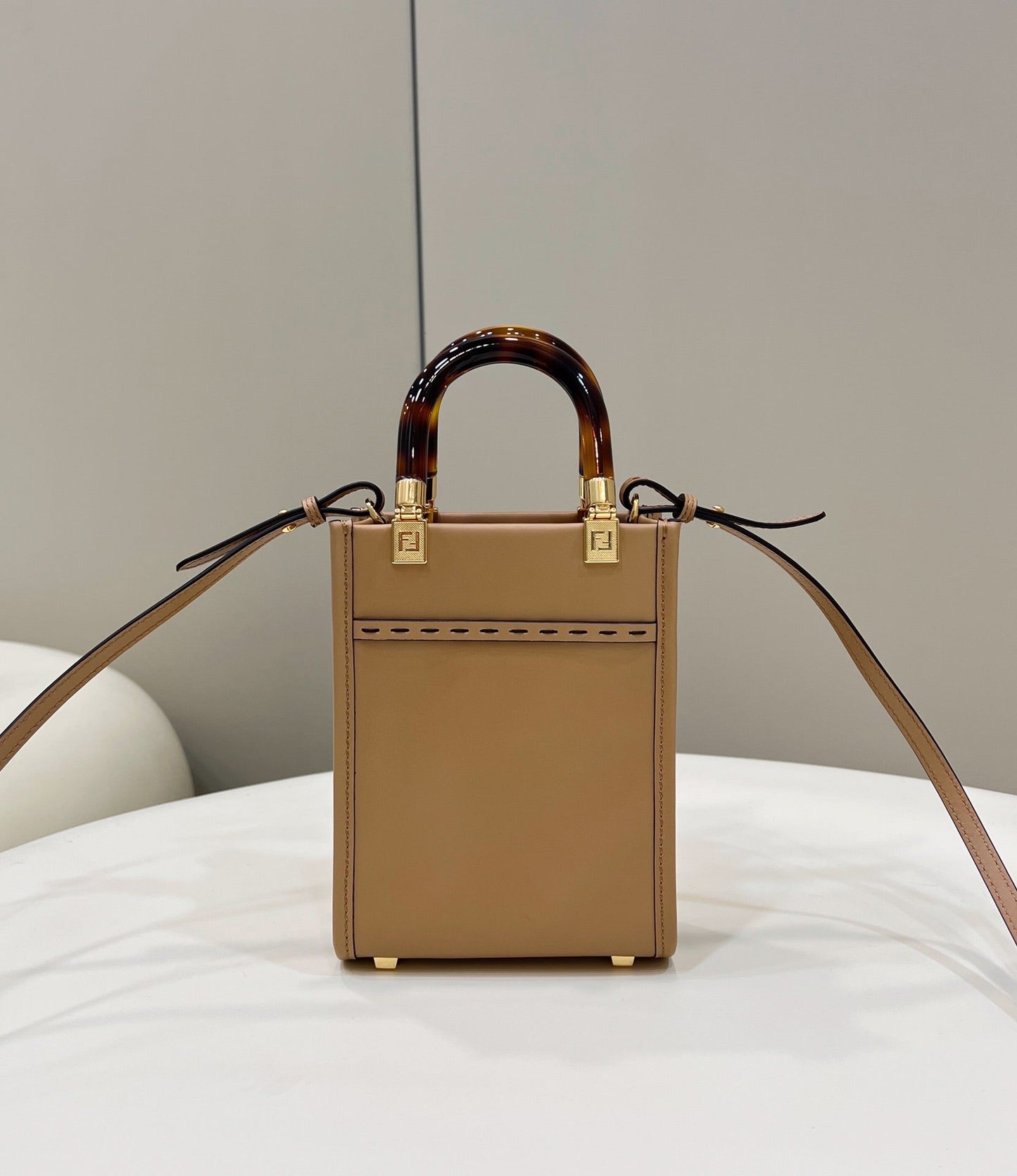 Top QualityTop Quality Sunshine Shopper Light Brown Mini Bag For Woman 13cm/5in