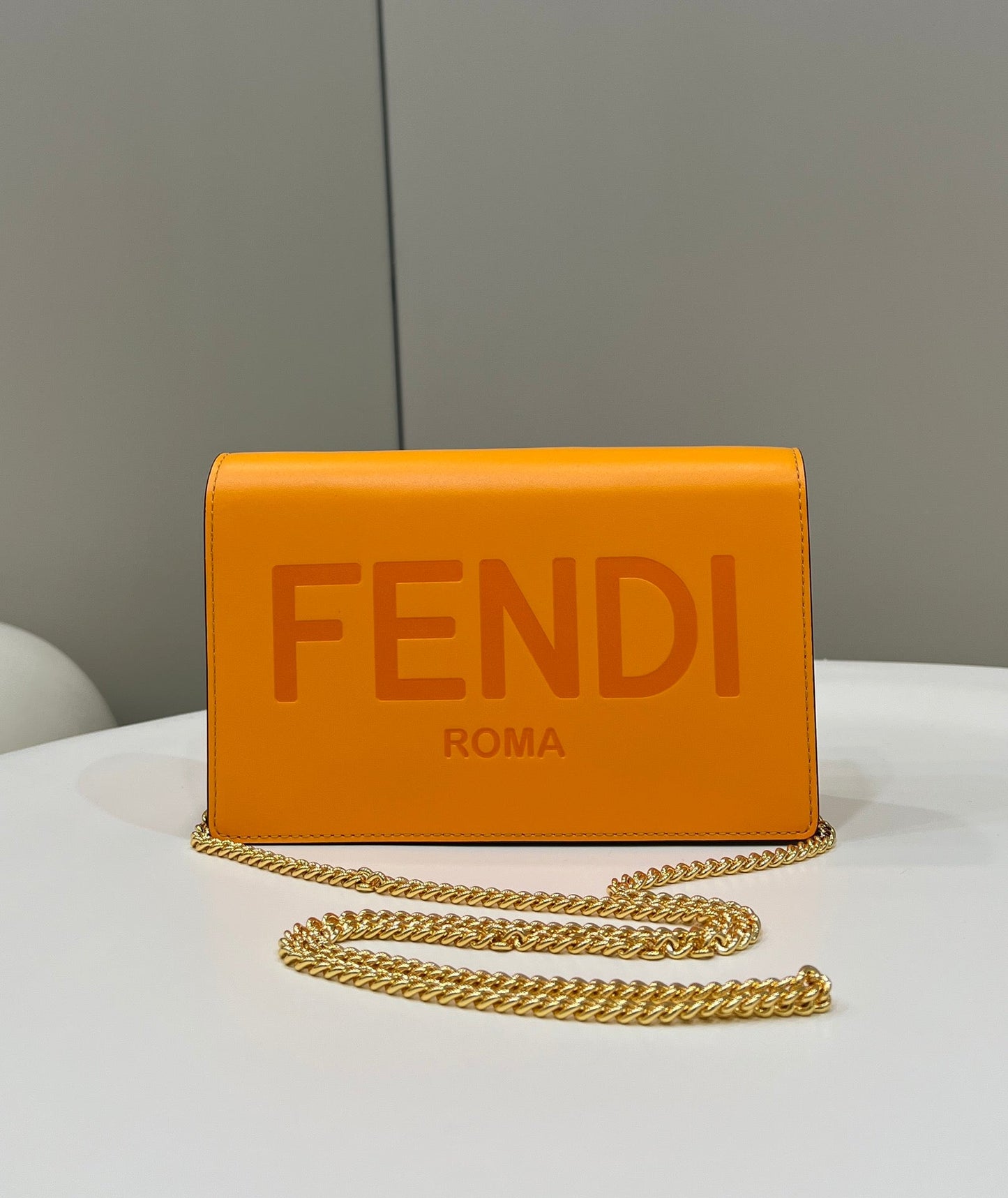 Top QualityTop Quality Wallet On Chain Mini Orange Bag For Woman 13.5cm/5.5in
