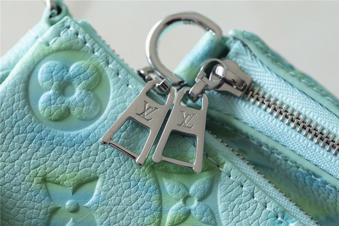 Top Quality Multi Pochette Accessoires Monogram Empreinte Vert D’eau Green For Women, Womens Handbags 9.4in/24cm Top Quality M46180