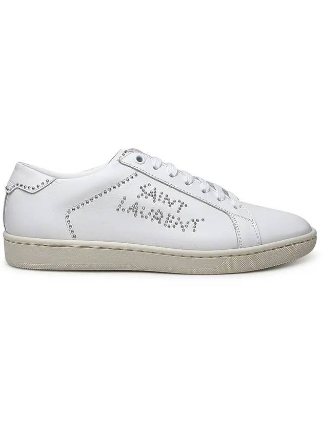 Luxury Saint Laurent Trending 2025 Women's SL 08 Smooth Leather Low Top Sneakers Blanc Optic