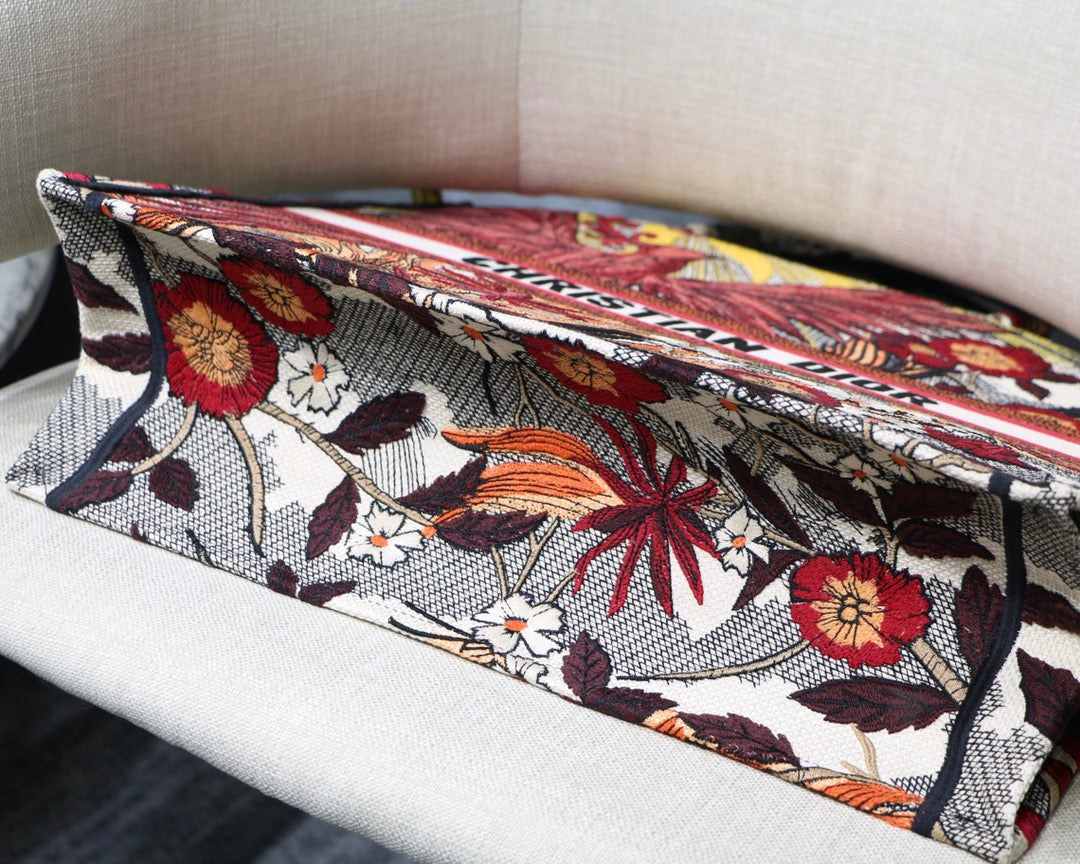 Top Quality Large Book Tote Red Multicolor, For Women, Womens Handbags 16.5in/42cm CD