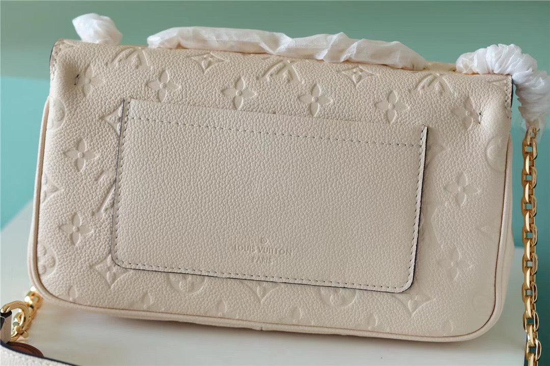 Top Quality Marceau Monogram Empreinte Cream Beige For Women,  Shoulder And Crossbody Bags 9.6in/29.5cm Top Quality M46201