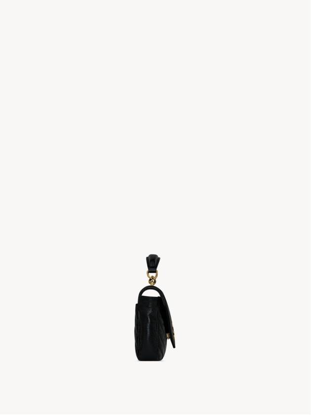 Luxury Saint Laurent Trending 2025 Applique Logo Quilted Calf Leather Tote Bag Black