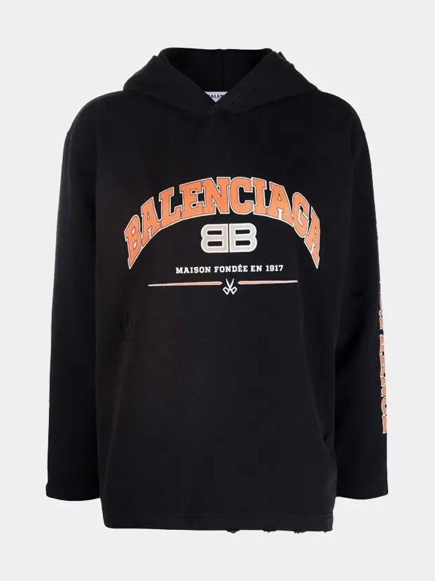 Luxury Balenciaga Trending 2025 BB Logo Hoodie Black