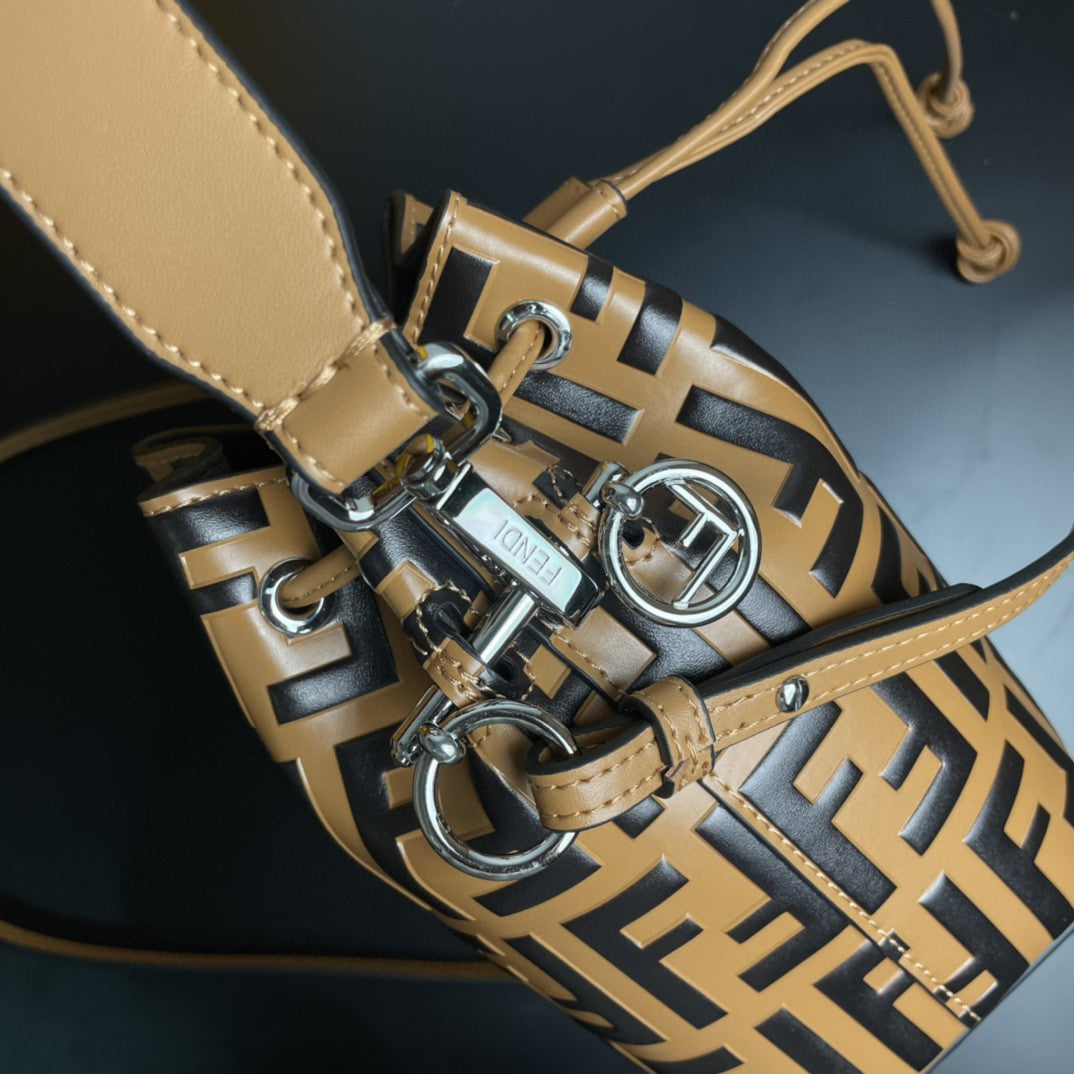Top QualityTop Quality Mon Tresor Light Brown Mini Bag For Woman 18cm/7in
