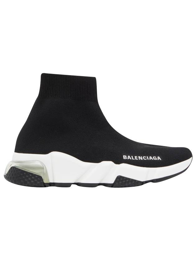 Luxury Balenciaga Trending 2025 Speedrunner Clear Sole High Top Sneakers Black