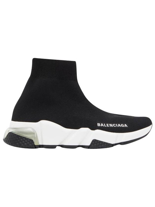 Luxury Balenciaga Trending 2025 Speedrunner Clear Sole High Top Sneakers Black
