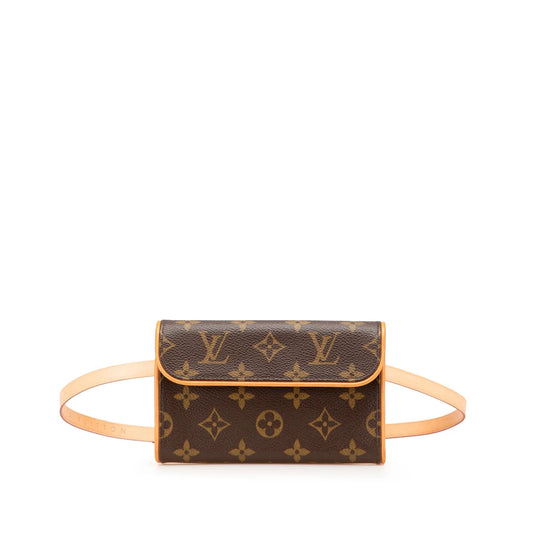 Brown Louis Vuitton Monogram Pochette Florentine Belt Bag
