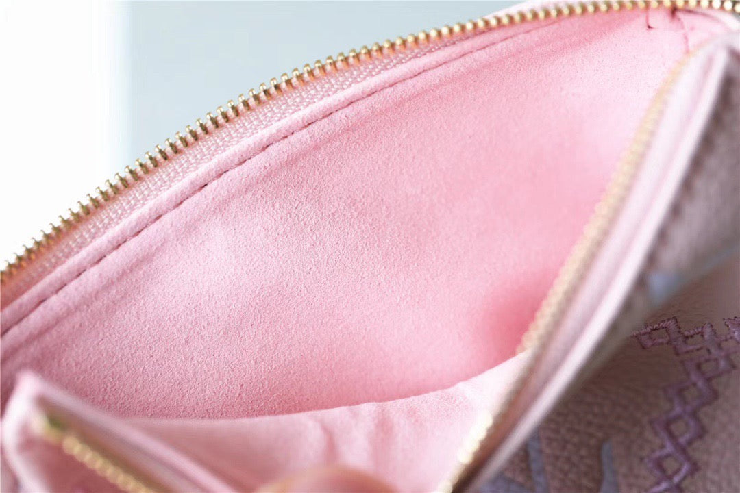Top Quality Mini Pochette Accessoires Monogram Empreinte Pink For Women, Womens Handbags, Shoulder Bags And Crossbody Bags 6.1in/15.5cm Top Quality