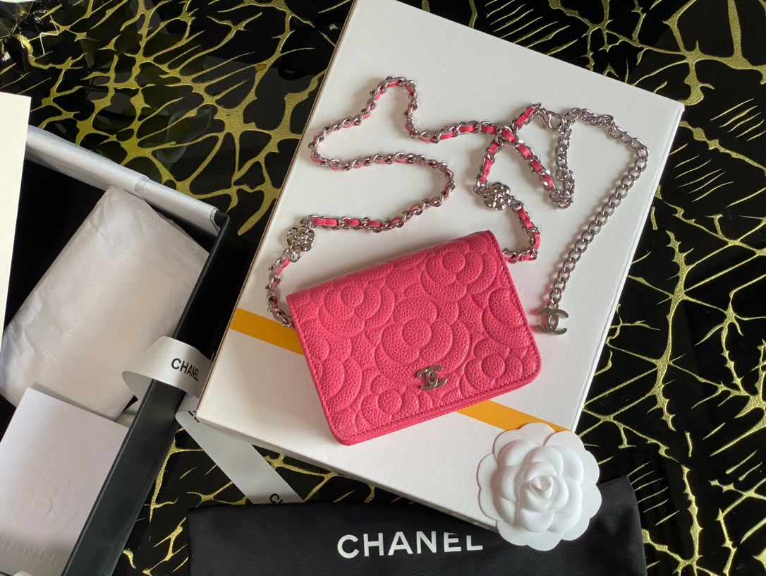 CHLWoc Camellia PiNike Bag For Women 12cm/4.5in