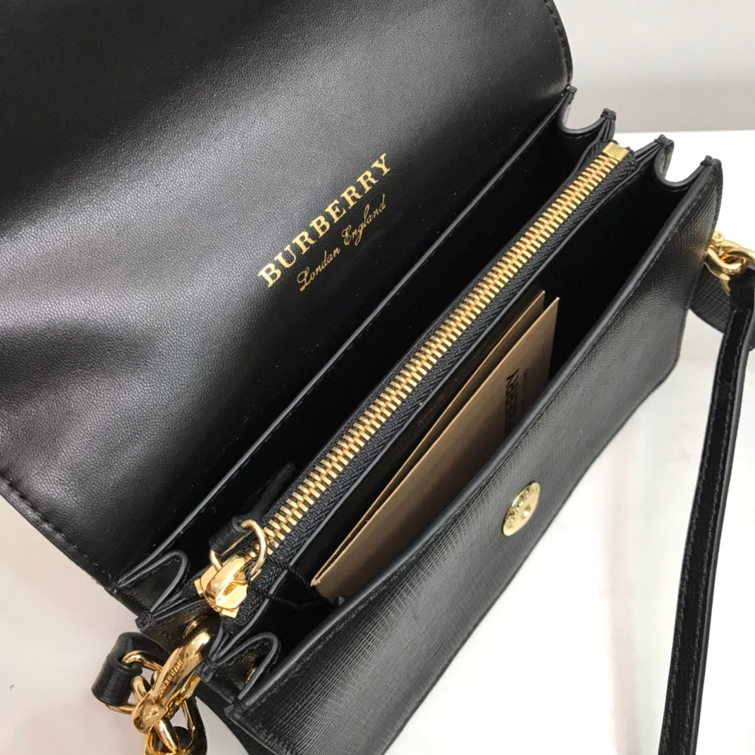 Top Quality Small Bridle Ho Check And Buckle Crossbody Black For Women, Bags 7.8in/20cm