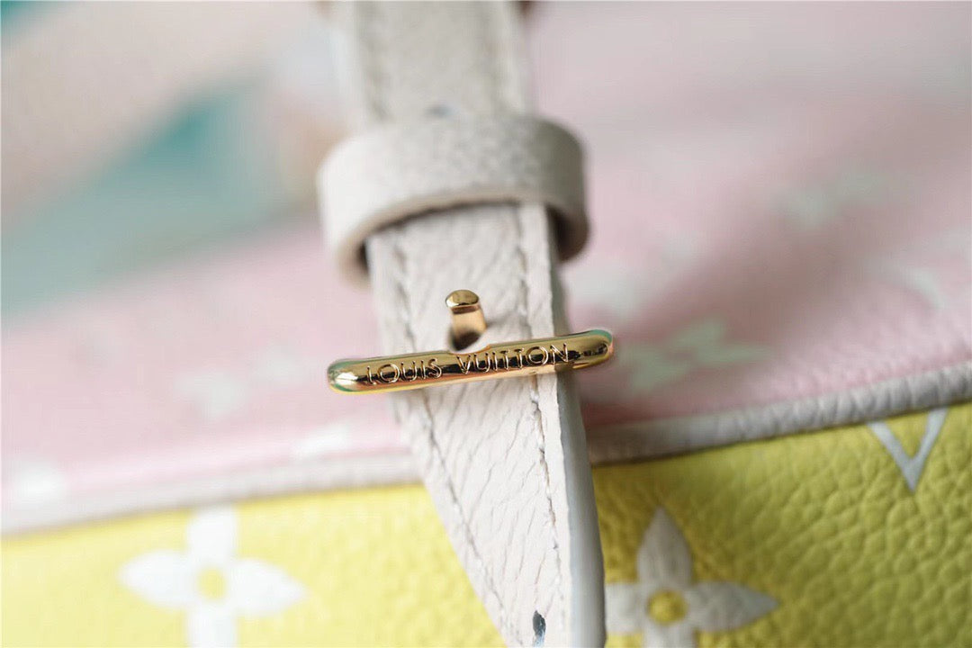 Top Quality Bagatelle BB Monogram Empreinte Beige / Pink / Yellow For Women,  Shoulder And Crossbody Bags 22cm/8.7in Top Quality M46113