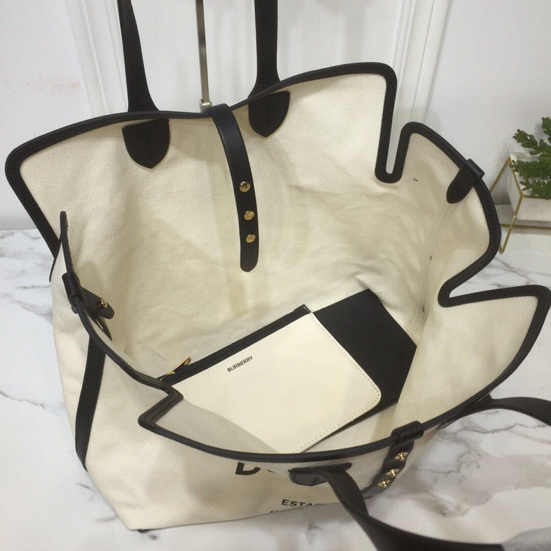 Top Quality The Large Soft Cotton Canvas Belt Bag Black For Women, Womenâs Bags 16.5in/42cm