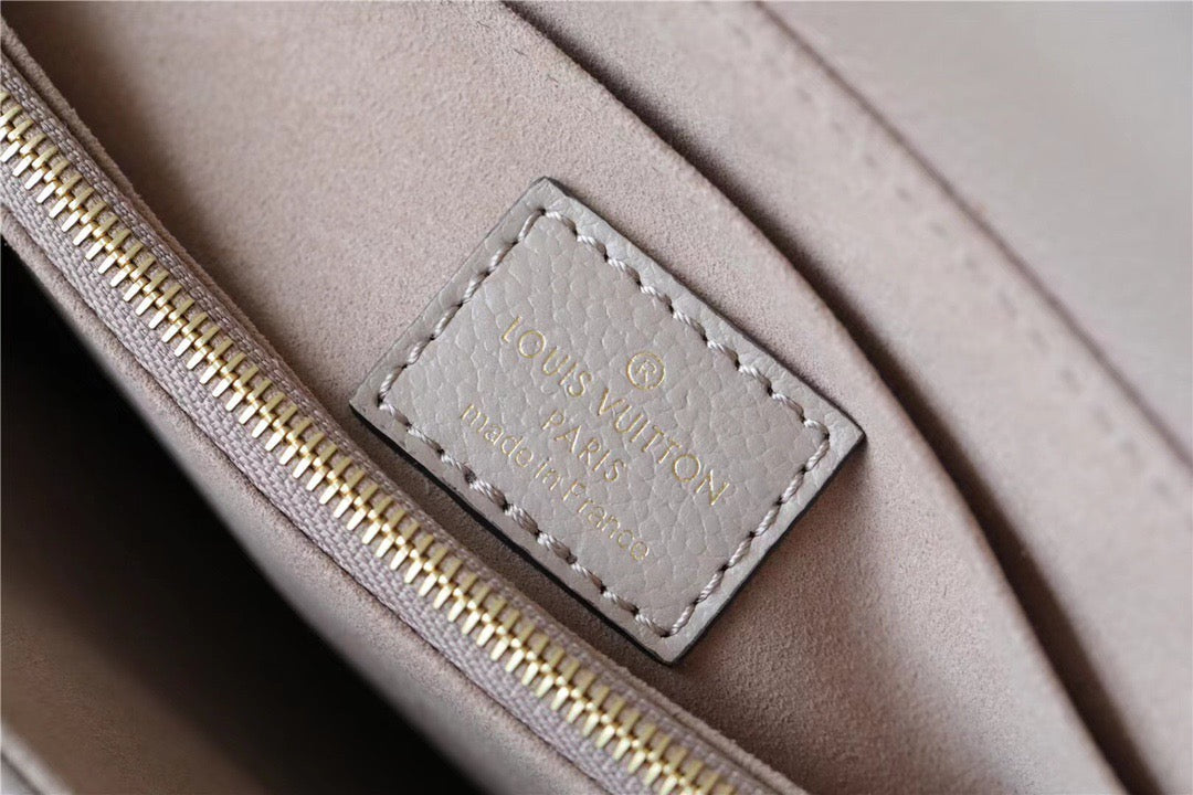 Top Quality Madeleine MM Monogram Empreinte Dove Gray/ Creme Beige For Women,  Shoulder and Crossbody Bags 11.8in/30cm Top Quality M46041