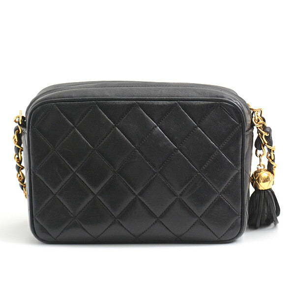 Chanel Lambskin Matelassé Fringe Chain Shoulder Bag