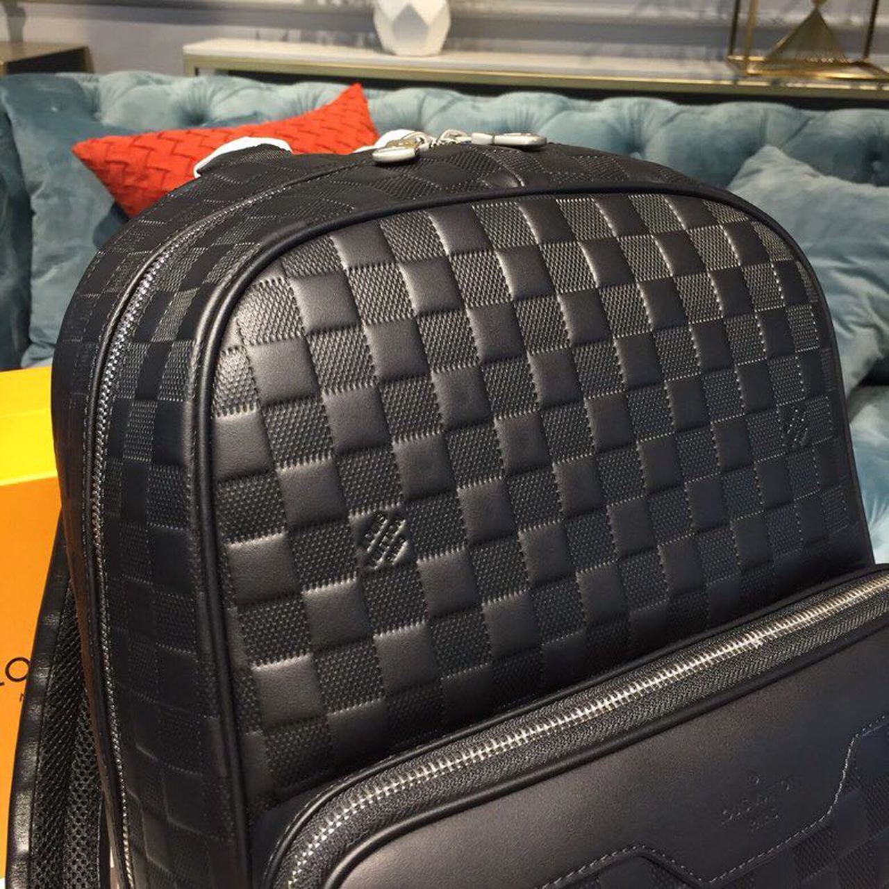 Top Quality Campus Backpack Damier Infini Onyx SiTop Qualityer For Men, Bags 39cm Top Quality N40306