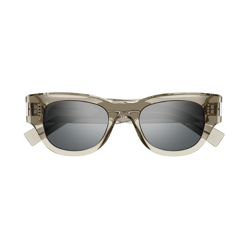 Saint Laurent Sunglasses Cat Eye Full Rim, Dark Havana Frame and Grey Lens SL573002