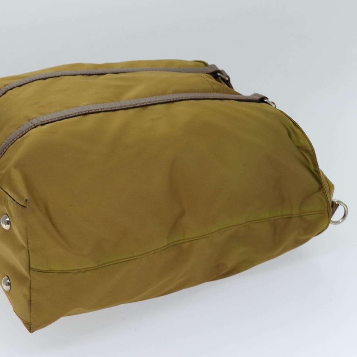 PRADA Hand Bag Nylon 2way Brown Auth 74577