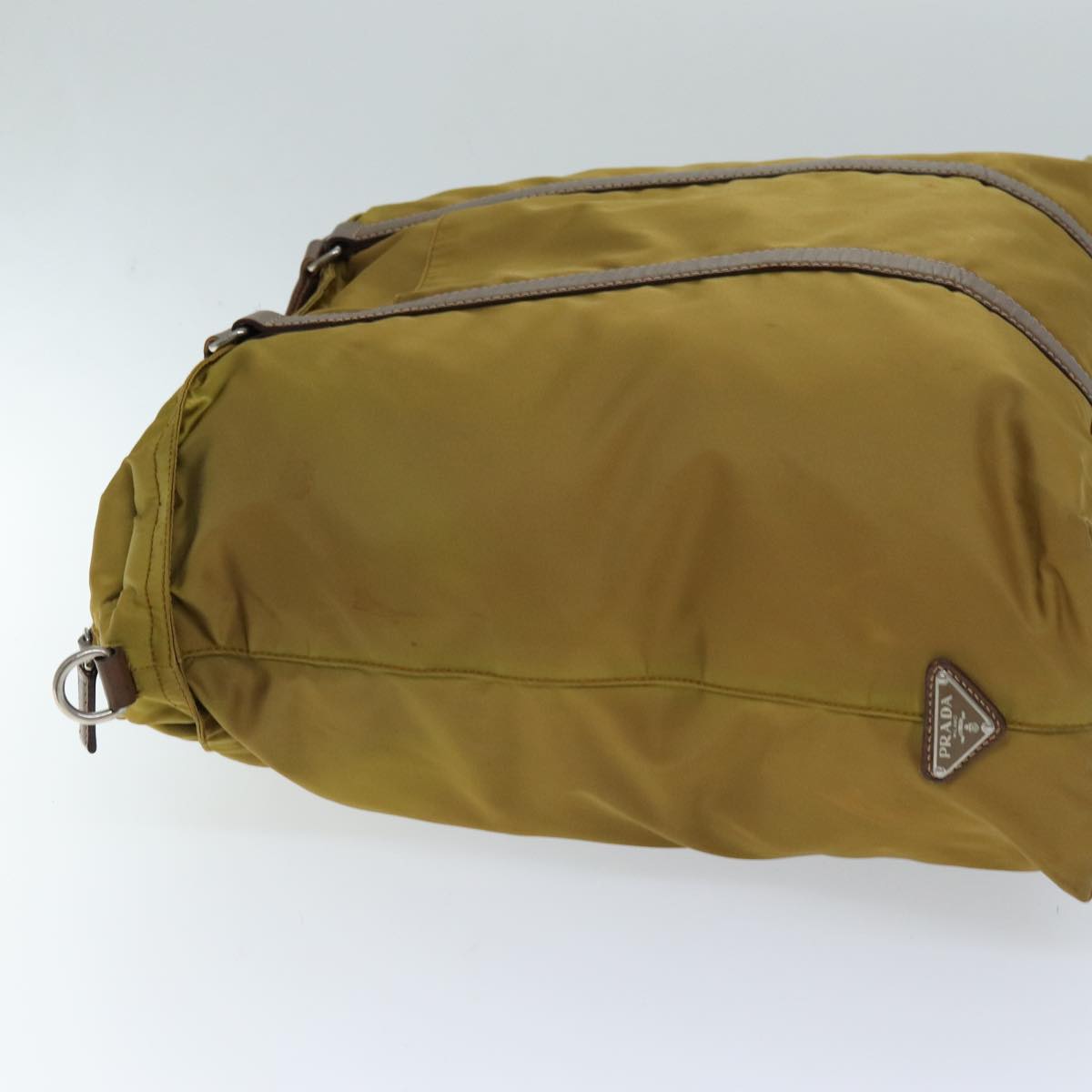 PRADA Hand Bag Nylon 2way Brown Auth 74577