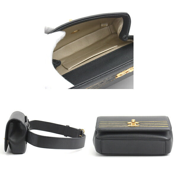 Chanel Coco Mark Caviar Waist Bag
