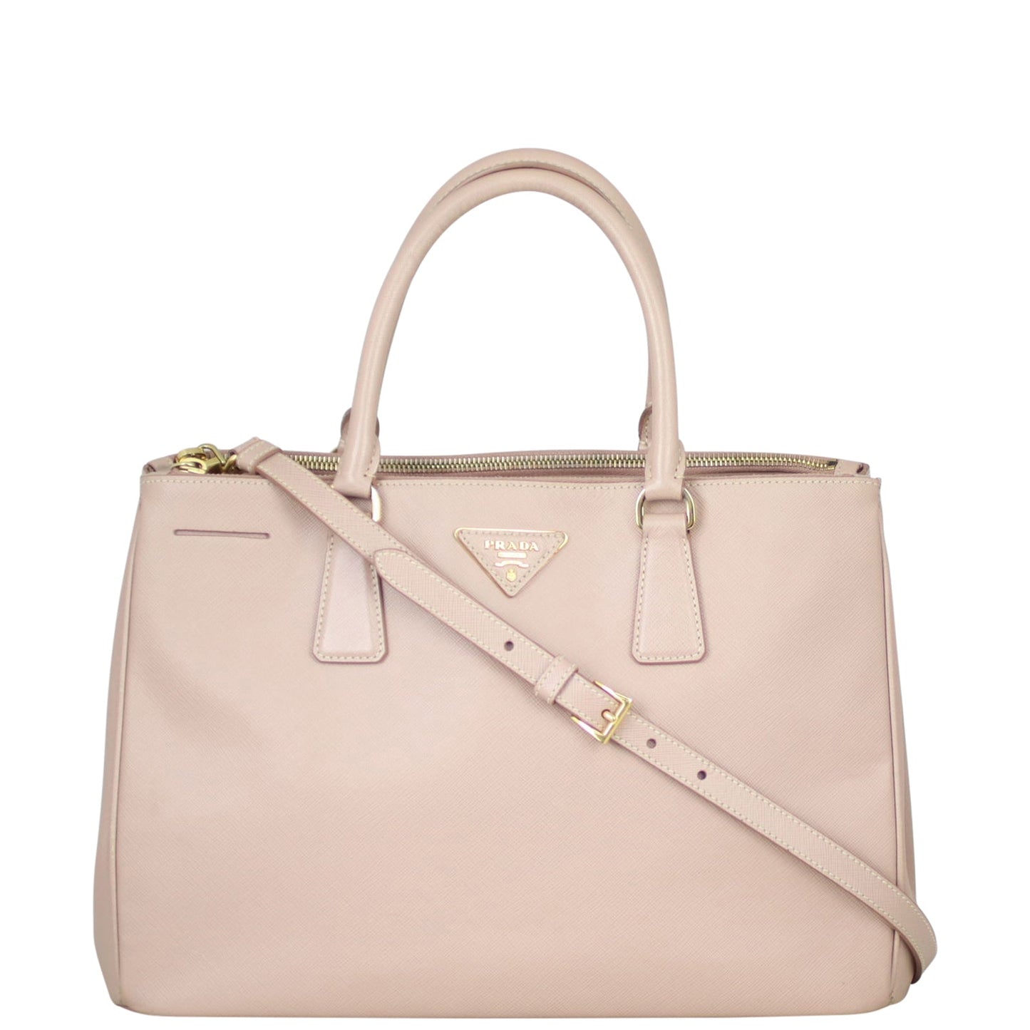 Prada Saffiano Lux Galleria Double Zip Tote Medium