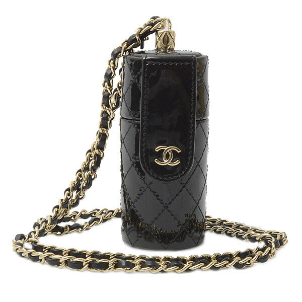 Chanel Patent Leather Chain Shoulder Lip Case Shoulder Bag AP1572